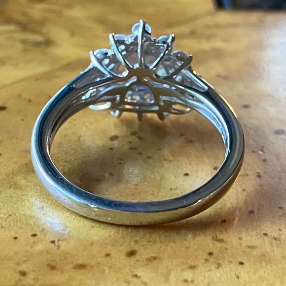 Genuine Blue Mystic Topaz Sterling Silver Ring Size 8 - Picture 5 of 9